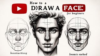 How to draw head for beginners Using Loomis method [upl. by Einnov509]