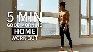 5 MIN HOME WORKOUT YOU CAN DO EVERY MORNING l 매일 아침 5분 전신 홈트레이닝 [upl. by Moll]