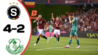 Sparta Praha Vs Shamrock Rovers 42 All Goals Results Extended Highlights UEFA Champions League [upl. by Fay389]