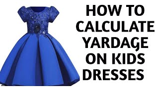 How to calculate yardage on kids dresses howtosew kids babyfrock sewing babydresssewing diy [upl. by Oiluig719]