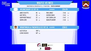 Wightwick amp Finchfield CC 1st XI v Wednesbury CC 1st XI [upl. by Saunders]