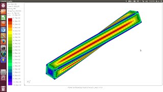 CalculiX Launcher 3beta  Twisting with Plastic Deformation [upl. by Aiekahs]