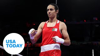 Olympic Committee refutes claim Algerian boxer Imane Khelif failed gender testing  USA TODAY [upl. by Vladamar]