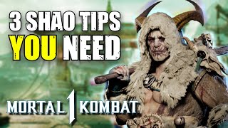 3 Beginner General Shao Tips You NEED To Know  Mortal Kombat 1 [upl. by Shiller421]