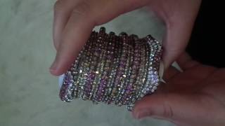 Indian Party Bangles  How to wear Indian Bangles  Bangle Bracelet Sizes [upl. by Lizzie]