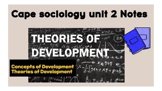 Cape Sociology Development Theories I Lessen 2 I SLC [upl. by Lyrrad]