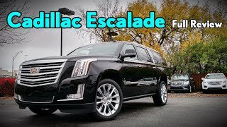 2018 Cadillac Escalade ESV Full Review  Platinum Premium Luxury amp Luxury [upl. by Gerkman]