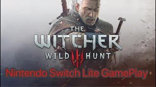 The Witcher III on the Nintendo Switch Lite [upl. by Werby419]