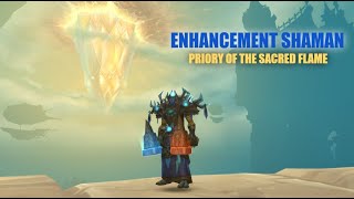 Enhancement Shaman POV  Priory of the Sacred Flame  TWW [upl. by Llewkcor290]