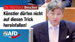 Künstler dürfen nicht auf diesen Trick hereinfallen – Dr Hartmut Beucker AfD [upl. by Marin]