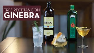 3 Recetas con Ginebra Ginebra no Gin [upl. by Keiryt]