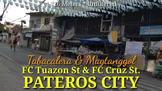 F C TUAZON Street and F C CRUZ Street in Pateros City Philippines 726m [upl. by Darryl]