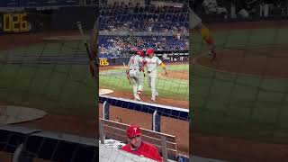 Bryson Stott crushes Home Run villageidiotadventures [upl. by Klimesh]