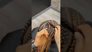 8 stitch braids with bun 🔥🔥viralvideo braids foryou [upl. by Scriven201]