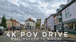 4K POV Drive  Wallingford to Didcot  120fps  Christmas Eve Drive  Rural Oxfordshire [upl. by Cogn55]