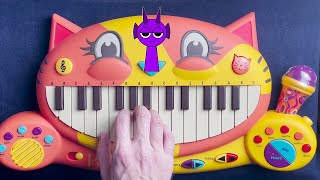 DURPLE THEME INCREDIBOX SPRUNKI  Normal Vs Horror ON A CAT PIANO [upl. by Nniuq]