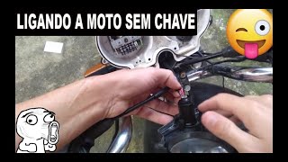 COMO LIGAR A MOTO SEM A CHAVE [upl. by Nail]