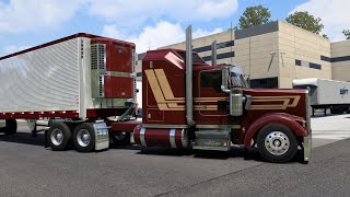 Kenworth W900L  550hp CAT Power  Custom Large Car  American Truck Simulator [upl. by Zosima]