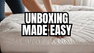 STOP Struggling with Mattress Protector Unboxing and Try This Instead [upl. by Nnylorac]