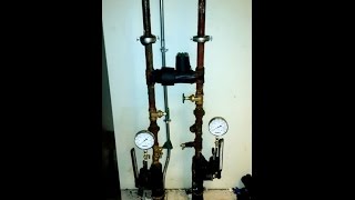 Chilled water line valve replacement using pipe freezing technic [upl. by Karina]