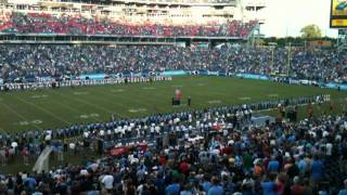 Canaan Smith sings the national anthem at the Titans vs Vikings game 81311 [upl. by Enaujed]