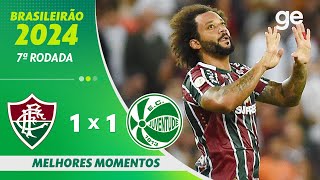 FLUMINENSE 1 X 1 JUVENTUDE  MELHORES MOMENTOS  7ª RODADA BRASILEIRÃO 2024  geglobo [upl. by Church]