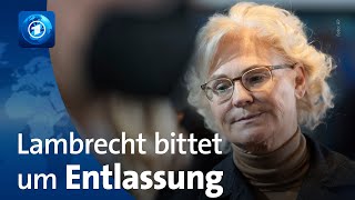 Lambrecht tritt zurück Verteidigungsministerin bittet Scholz um Entlassung [upl. by Drannel]