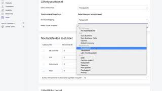 Pakettikaupan asentaminen Shopifyyn [upl. by Airdnat]