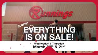 Runnings Almost Everything Sale [upl. by Elok]