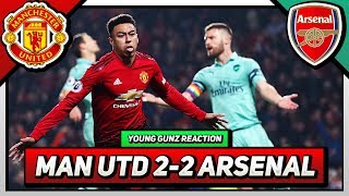 “Arsenal ROBBED By Linesman” Man Utd 22 Arsenal  Bhav amp Matt [upl. by Nallad]