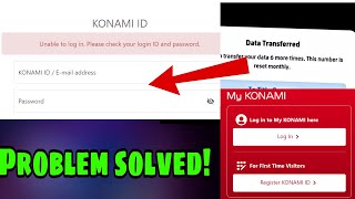 HOW TO RESOLVE UNABLE TO LOGIN KONAMI ID ISSUE efootball [upl. by Einnor105]