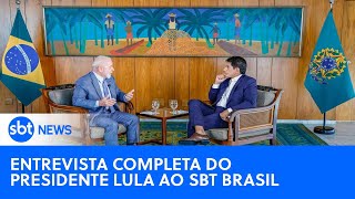 Veja a íntegra da entrevista com o presidente Lula no SBT Brasil [upl. by Layor]