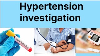 Hypertension investigation hindi mainlipid profile blood sugar [upl. by Libbey]