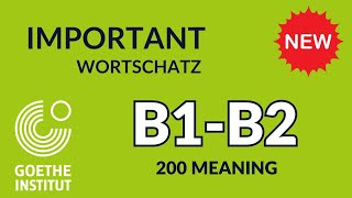 B1 B2 Goethe Wortschatz Prüfung Important vocabulary for Deutsch Prüfung B1 B2 Prüfung Tipps [upl. by Ardnuhsor325]