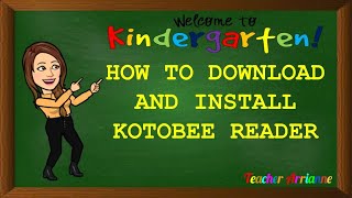 HOW TO DOWNLOAD AND INSTALL KOTOBEE READER  TUTORIAL [upl. by Ardnuaet45]