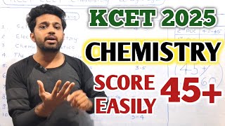 Study Plan to TARGET 45 in Chemistry  KCET Chemistry 2025  Important Chapters amp Blueprint [upl. by Namyaw]