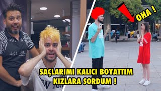 SAÇLARIMI KALICI GRİ BOYATTIM  KIZLARA SORDUM [upl. by Carter]