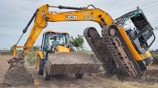 JCB 3DX Unloading from Truck and Pipeline dig Installation and backfilling  Jcb video [upl. by Gerrit]