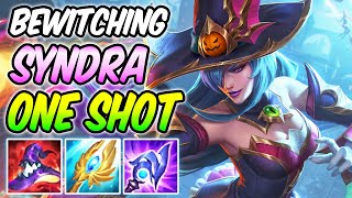 ONESHOT FULL AP SYNDRA MID  Build amp Runes  BEWITCHING SYNDRA GAMEPLAY  League of Legends [upl. by Rosel653]