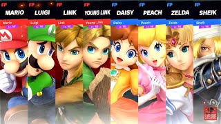 Super Smash Bros Ultimate Amiibo Fights Request 26412 Stamina Battle Boys vs Girls [upl. by Schach]