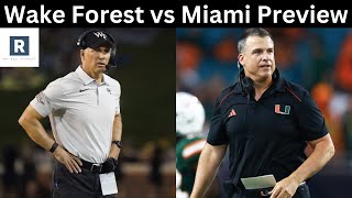 Wake Forest vs Miami Game Preview  College Football Picks and Predictions [upl. by Dowling]