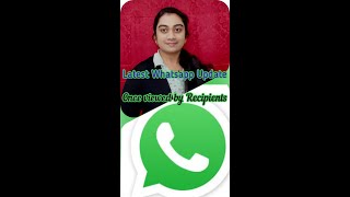 Latest whatsapp update Once viewed by recipients picture disappears [upl. by Akived]