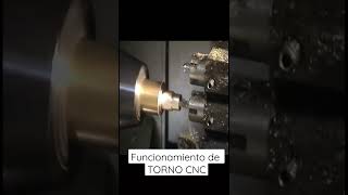 Funcionamiento de TORNO CNC  Automatización Industrial [upl. by Etty89]