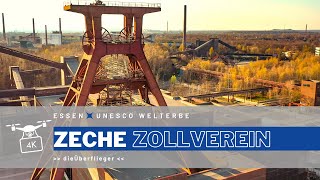 ZECHE ZOLLVEREIN Unesco Welterbe  Essen  Drohne  4K [upl. by Felton]