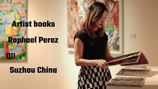 raphael perez painter solo exhibition colour intoxication artist books qu art museum suzhou china [upl. by Drobman]