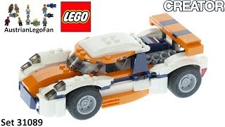 Lego Creator 31089 Sunset Track Racer Speed Build [upl. by Adnirual126]