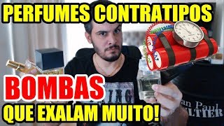 CONTRATIPOS BOMBA  Perfumes que projetam e fixam MUITO  Perfumes Bombásticos [upl. by Byrann]