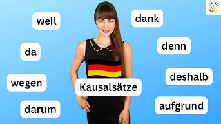 Kausalsätze weil denn wegen deshalb etc learngerman deutschlernen deutschkurs germancourse [upl. by Esertal791]