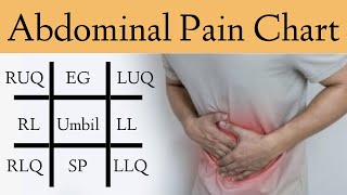 Abdominal Pain Causes by Location and Quadrant Differential Diagnosis Chart [upl. by Etra]