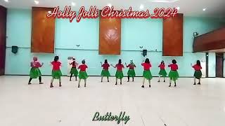 Holly Jolly Christmas 2024  Line Dance [upl. by Ityak244]